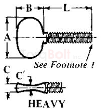 ANSI/ASME B18.17 Type B Thumb Heavy Screws