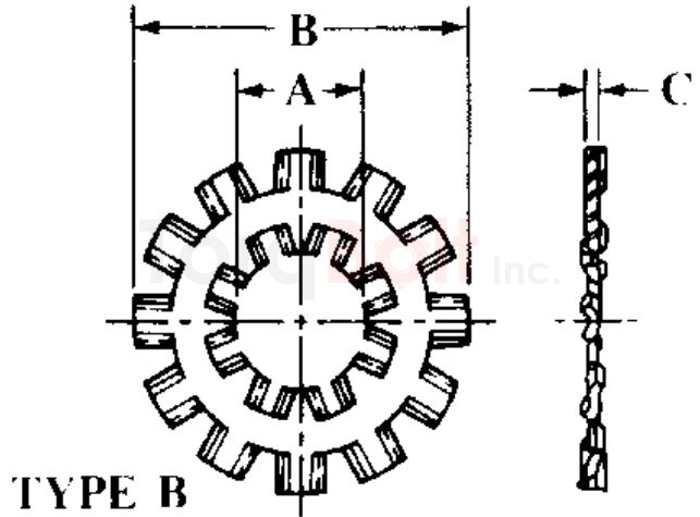 ASME B18.21.1 Internal External Tooth Lock Washers