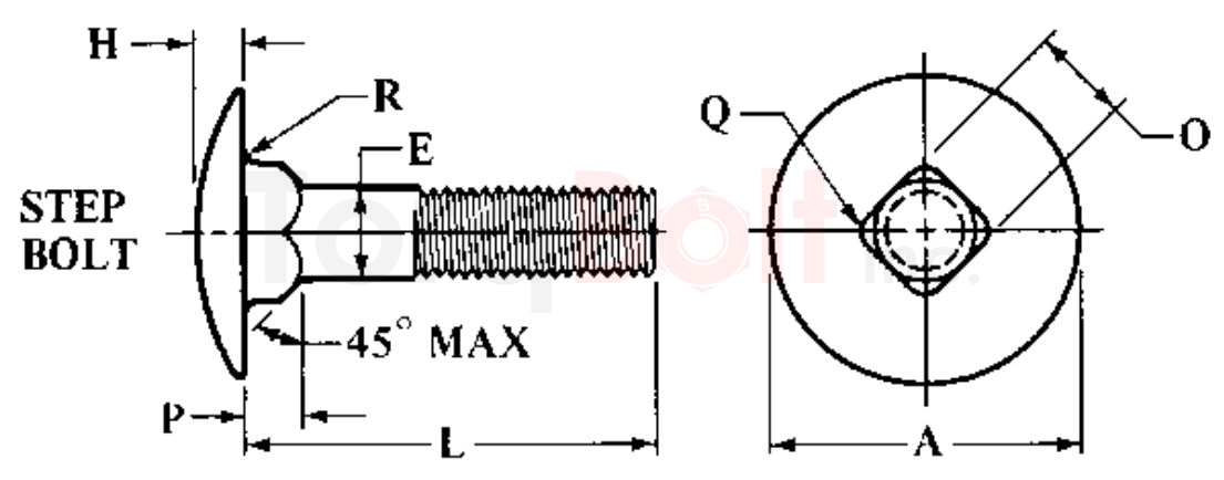 ASME B18.5 Step Bolts