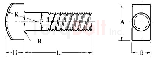 ASME B18.5 T Head Bolts