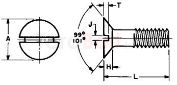 ASME B18.6.3 Close Tolerance 100 Degree Flat Countersunk Head Machine Screws
