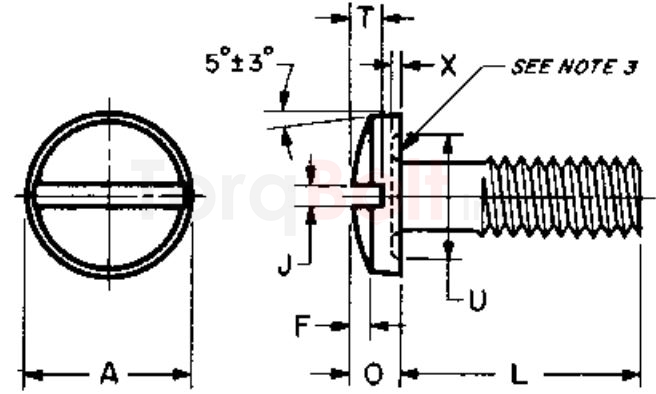 ASME B18.6.3 Slotted Binding Head Machine Screws