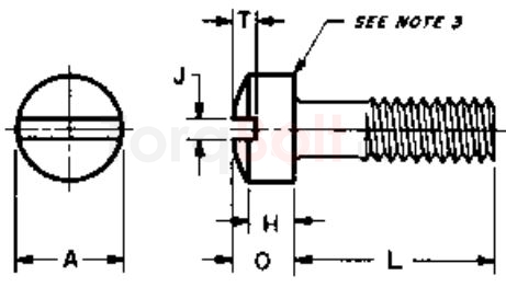 ASME B18.6.3 Slotted Fillister Head Machine Screws