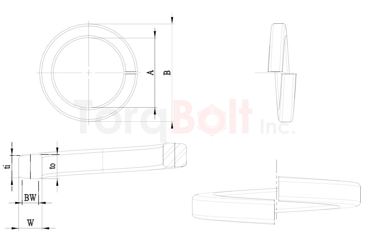 ASME B18.21.1 Medium Split Lockwashers