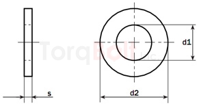 BS 4320 British Standard Black Metal Washers