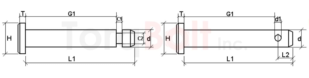 Bespoke Manufactured Clevis Pin