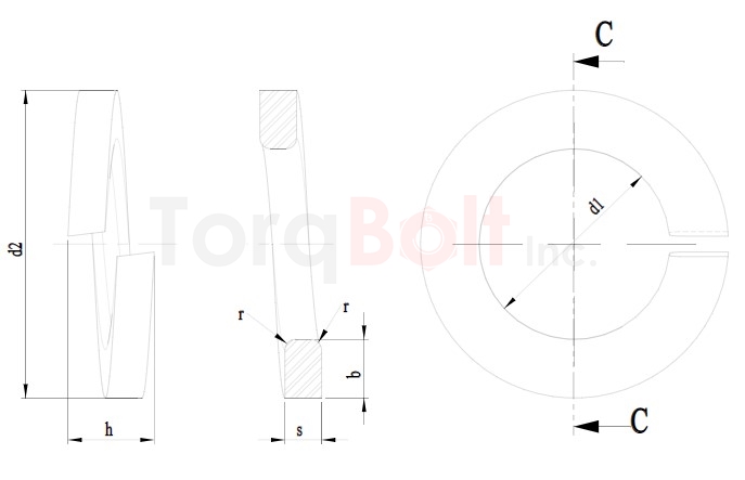 DIN 127 Rectangular Section Spring Washers