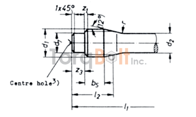 DIN 2510 Type HP Double End Stud with Reduced Shank Dimensions