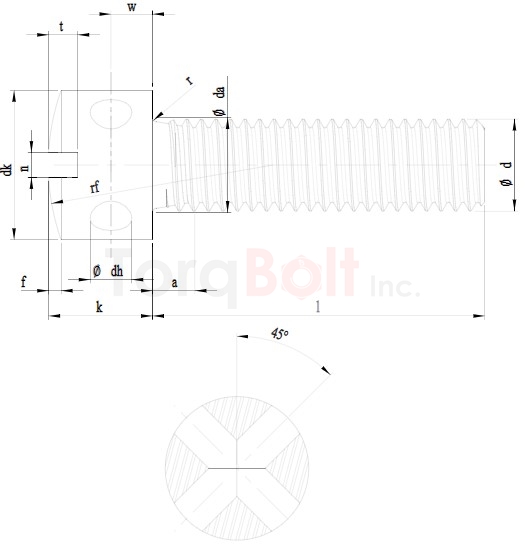 DIN 404 Slotted Capstan Screws