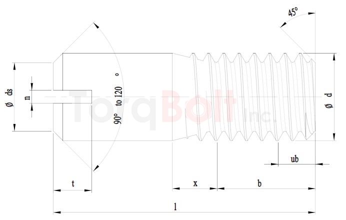 DIN 427 Slotted Set Screws Part Thread