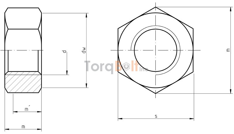 DIN 555 Hexagon Nuts