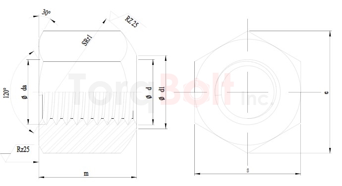 DIN 6330 Hexagon Nuts Type B