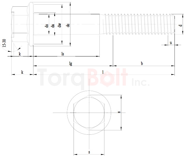 DIN 6921 Flanged Hexagon Bolts