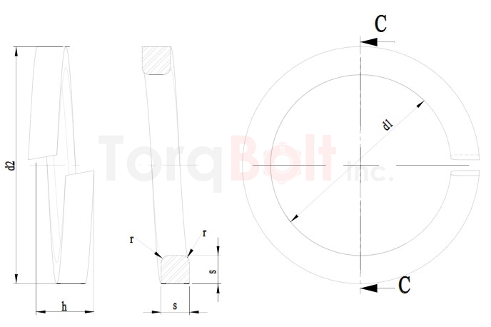 DIN 7980 Square Section Spring Washers