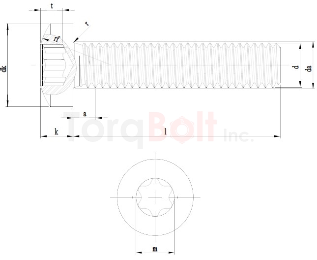 DIN 7985 Hexalobular Pan Machine Screws