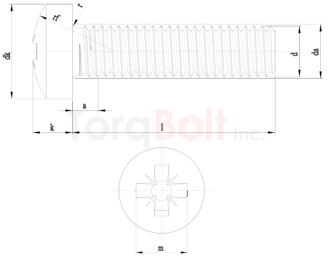 DIN 7985Z Pozi Pan Machine Screws