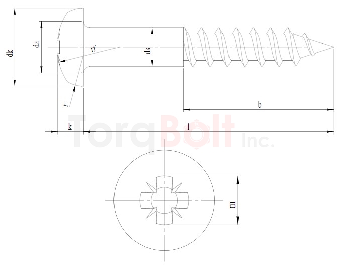 DIN 7996 Pozi Round Woodscrews