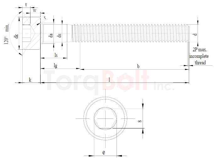 DIN 912 Socket Cap Screws With Serration