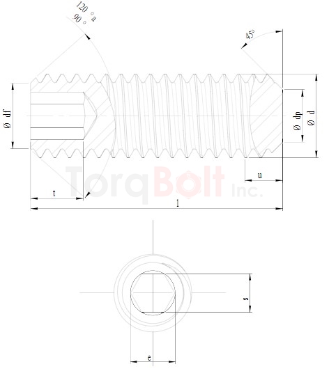 DIN 913 Socket Set Screws Flat Point