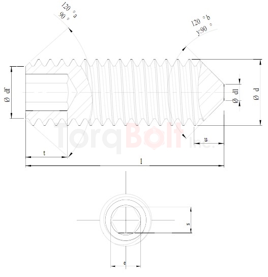 DIN 914 Socket Set Screws Cone Point