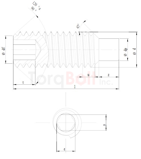 DIN 915 Socket Set Screws Dog Point