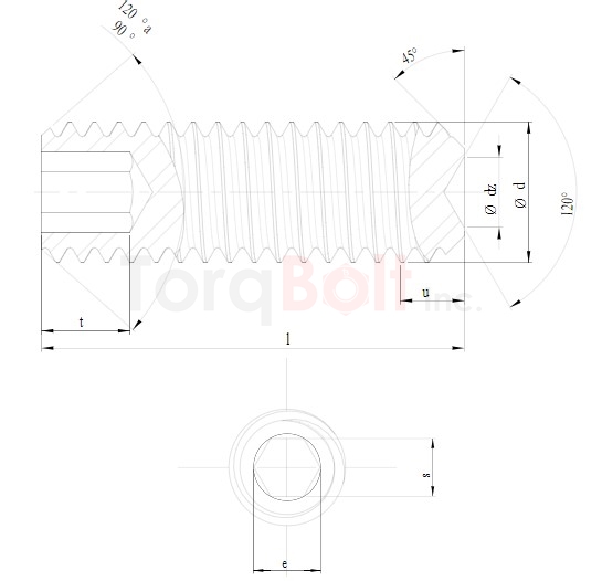 DIN 916 Socket Set Screws Cup Point