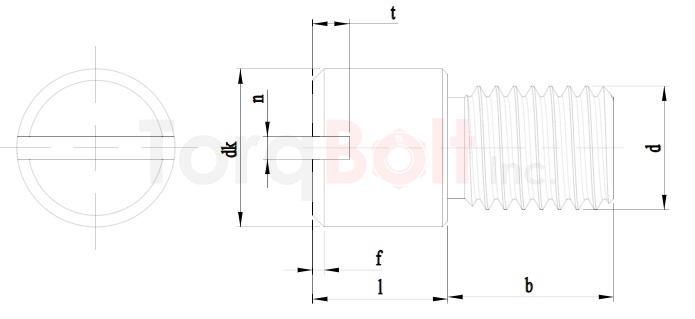 DIN 927 Slot Shoulder Screws