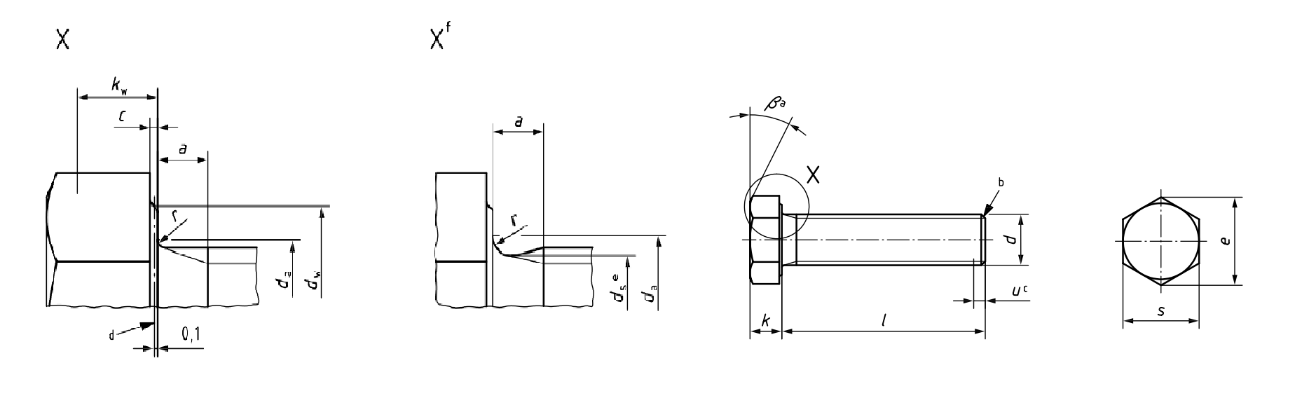 DIN 933 Hex Head Cap Screws