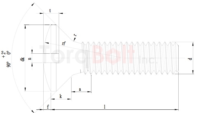 DIN 964 Slot Raised Countersunk Machine Screws