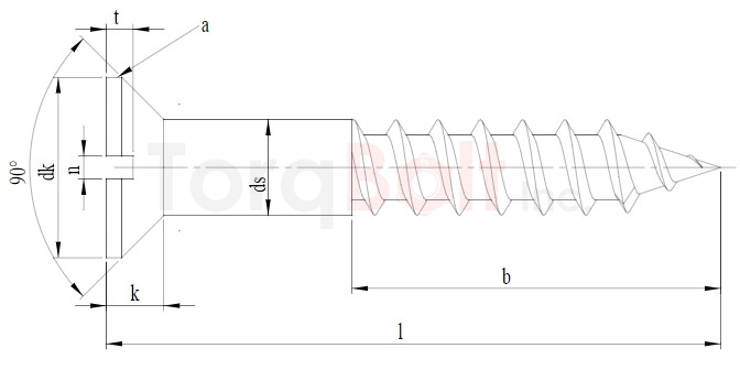 DIN 97 Slot Countersunk Woodscrews