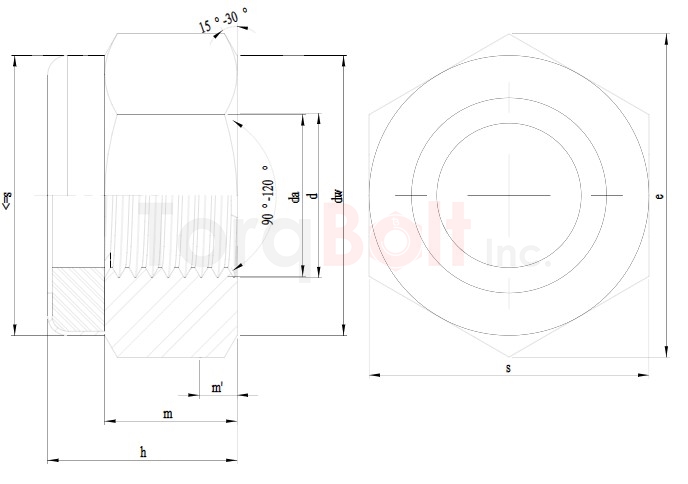 DIN 982 Nylon Insert Nuts High Type