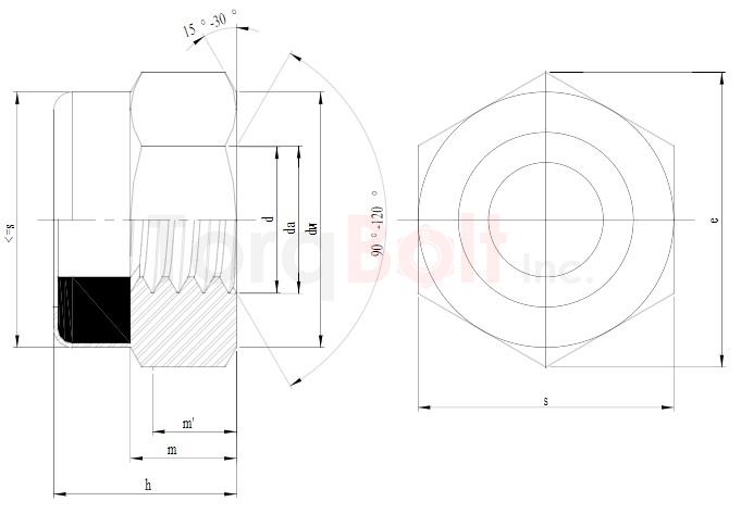 DIN 985 Nylon Insert Nuts