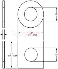 Round and Square Hardened Washer