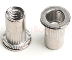 Flat Head Knurled Insert Nuts