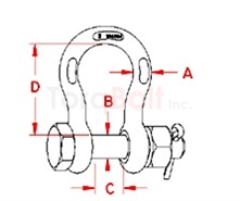 Bolt Anchor Shackle