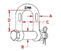 Bolt Chain Shackle