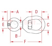 Fed. Spec. Chain Swivel