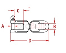 Heavy Duty Eye & Jaw Swivel