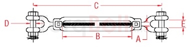 Forged Jaw & Jaw Turnbuckle