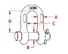 Round Pin Chain Shackle