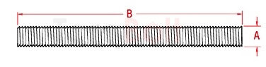 Turnbuckle Stud - Threaded