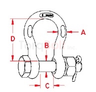 US Bolt Anchor Shackle