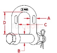 US Bolt Chain Shackle