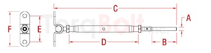 Wall Mount & Hand Swage Stud - Closed Body