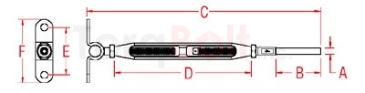 Wall Mount & Hand Swage Stud - Open Body