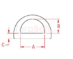 Heavy Duty "D" Ring