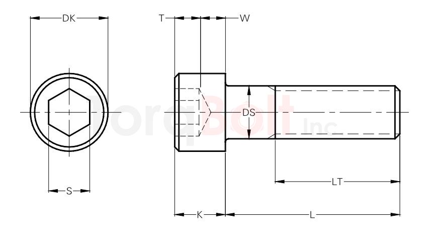 HEXAGON SOCKET HEAD CAP SCREW METRIC THREAD