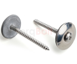 Hexalobular Raised Countersunk Woodscrews 25mm Sealing Washer