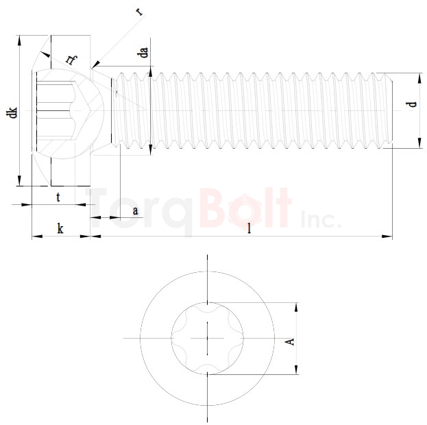 ISO 14583 Hexalobular Pan Machine Screws