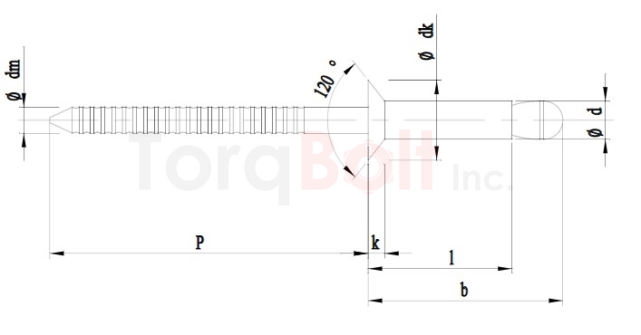 ISO 15984 Countersunk Rivets